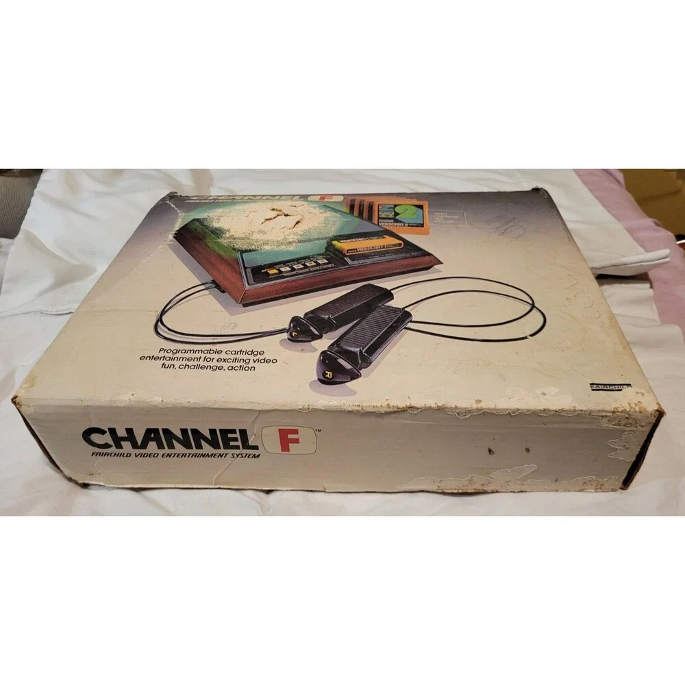 Fairchild Channel F Video Game Console w/ Original Box - Untested/For Parts